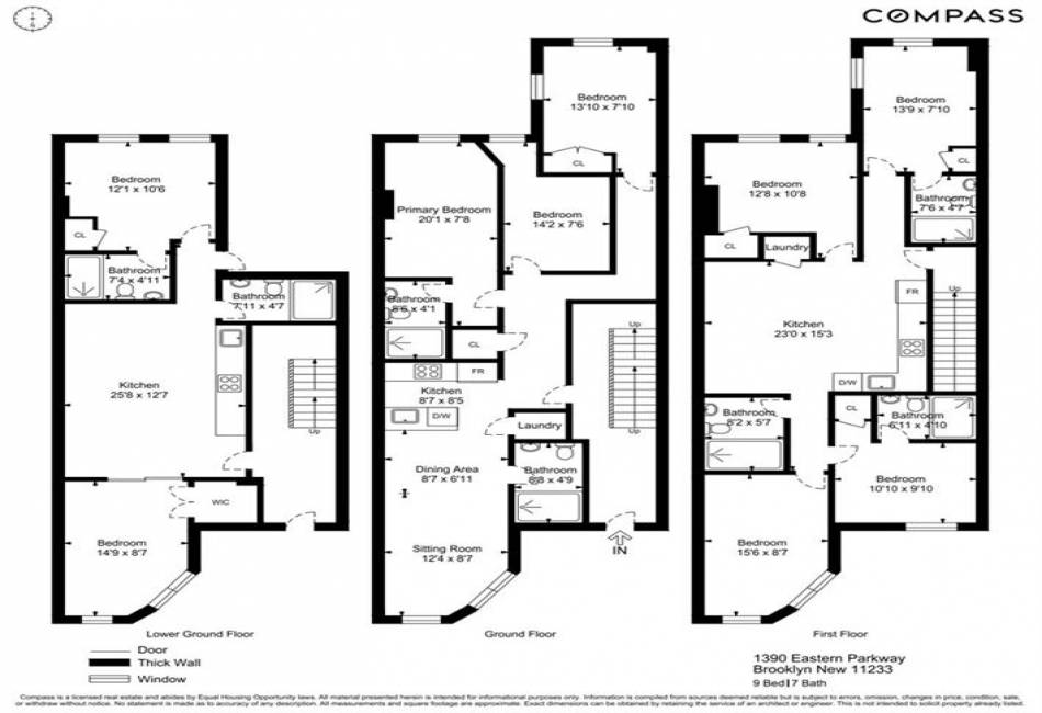 1390 Eastern Parkway, Brooklyn, New York 11233, 10 Bedrooms Bedrooms, ,8 BathroomsBathrooms,Residential,For Sale,Eastern,486728