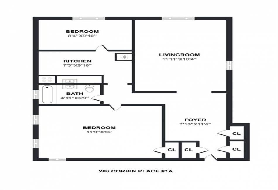 286 Corbin Place, Brooklyn, New York 11235, 2 Bedrooms Bedrooms, ,1 BathroomBathrooms,Residential,For Sale,Corbin,488337