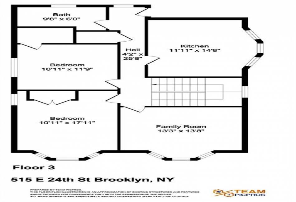 515 24th Street, Brooklyn, New York 11210, 7 Bedrooms Bedrooms, ,5 BathroomsBathrooms,Residential,For Sale,24th,488899