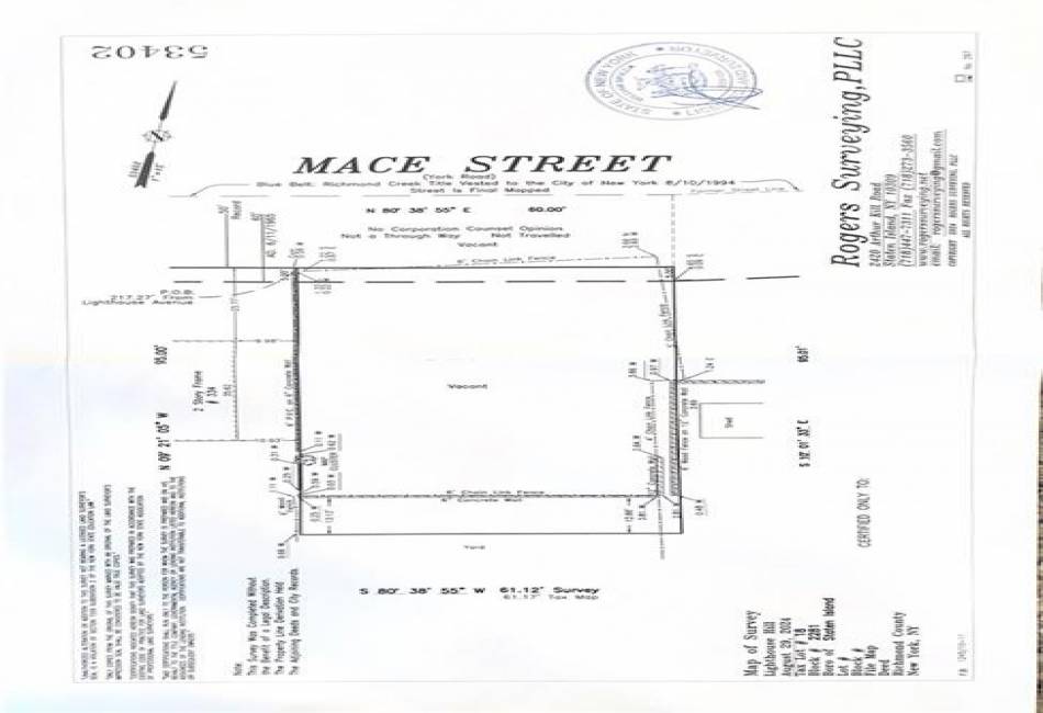 0 Mace Street, Staten Island, New York 10306, ,Land,For Sale,Mace,488931