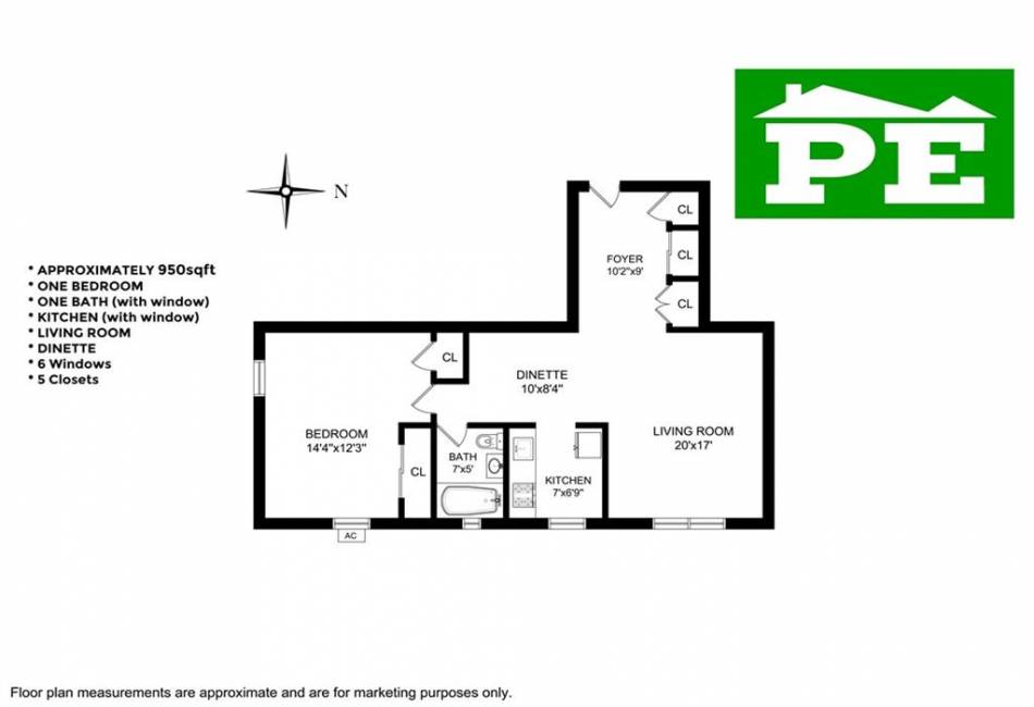 414 Elmwood Avenue, Brooklyn, New York 11230, 1 Bedroom Bedrooms, ,1 BathroomBathrooms,Residential,For Sale,Elmwood,489555
