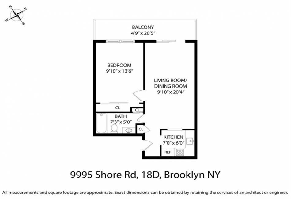 9995 Shore Road, Brooklyn, New York 11209, 1 Bedroom Bedrooms, ,1 BathroomBathrooms,Residential,For Sale,Shore,489635