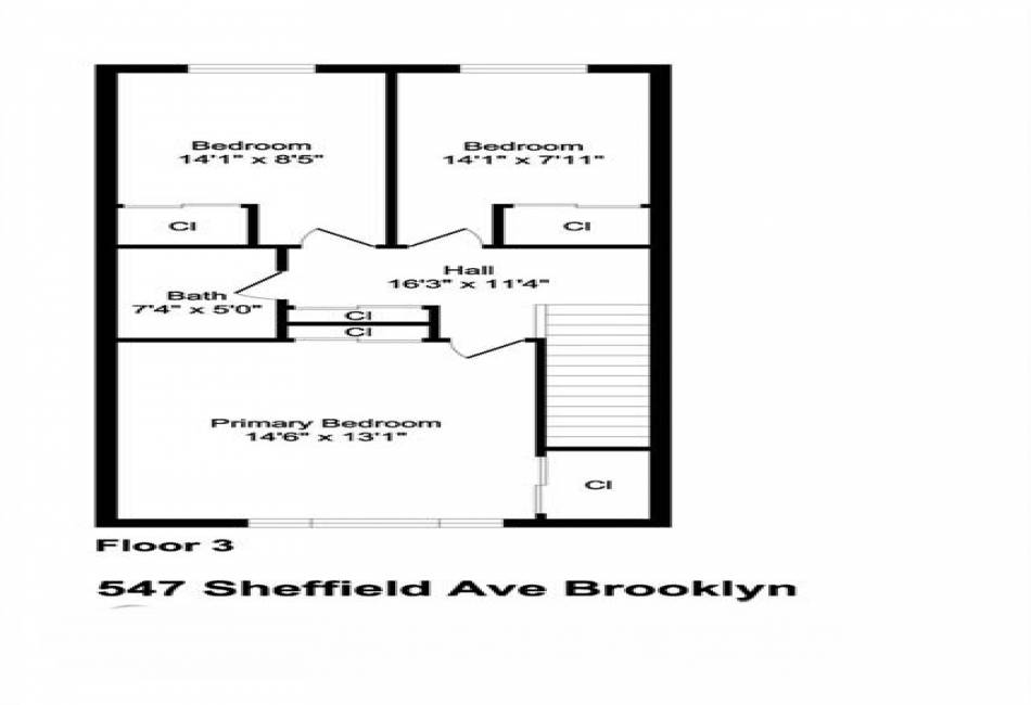 547 Sheffield Avenue, Brooklyn, New York 11207, 3 Bedrooms Bedrooms, ,2 BathroomsBathrooms,Residential,For Sale,Sheffield,488663
