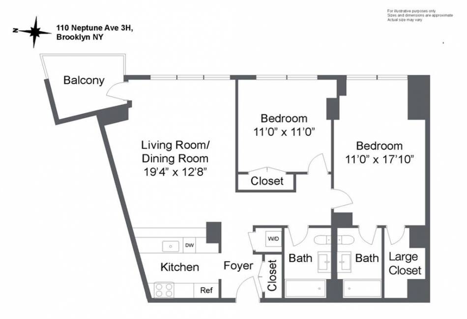 110 Neptune Avenue, Brooklyn, New York 11235, 2 Bedrooms Bedrooms, ,2 BathroomsBathrooms,Residential,For Sale,Neptune,492380