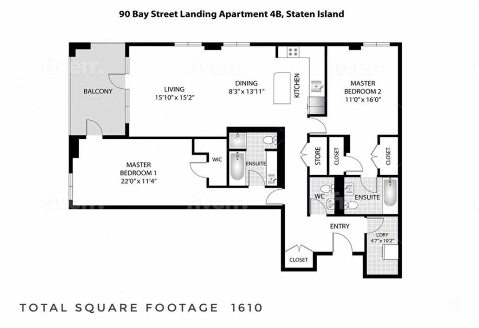 90 Bay Street Landing, Staten Island, New York 10301, 2 Bedrooms Bedrooms, ,2 BathroomsBathrooms,Rental,For Sale,Bay Street Landing,492468
