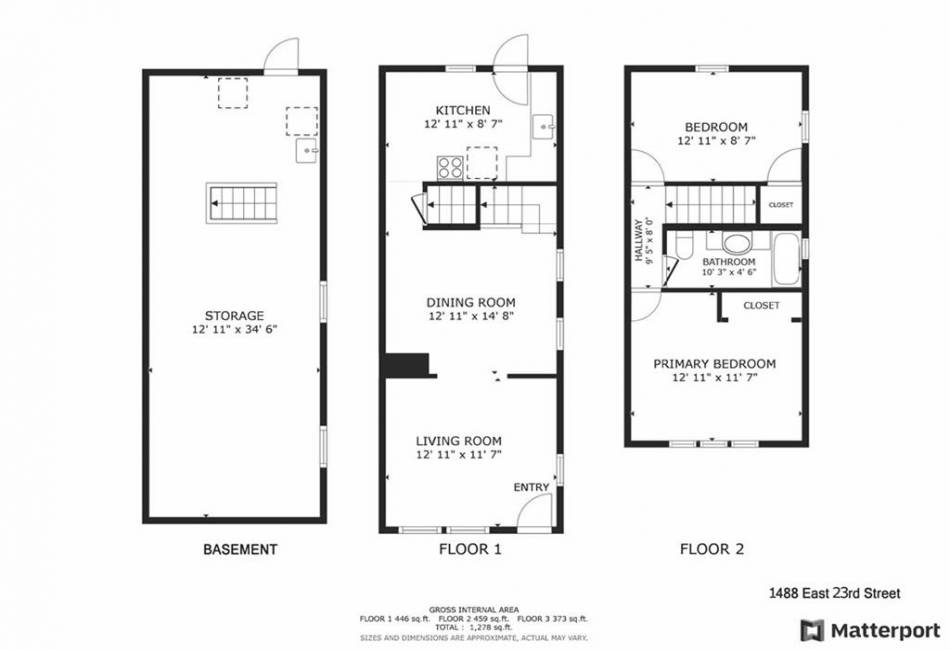 1488 23rd Street, Brooklyn, New York 11210, 2 Bedrooms Bedrooms, ,1 BathroomBathrooms,Residential,For Sale,23rd,492640